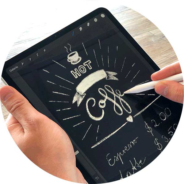 Calligraphy on iPad sent to Diwa